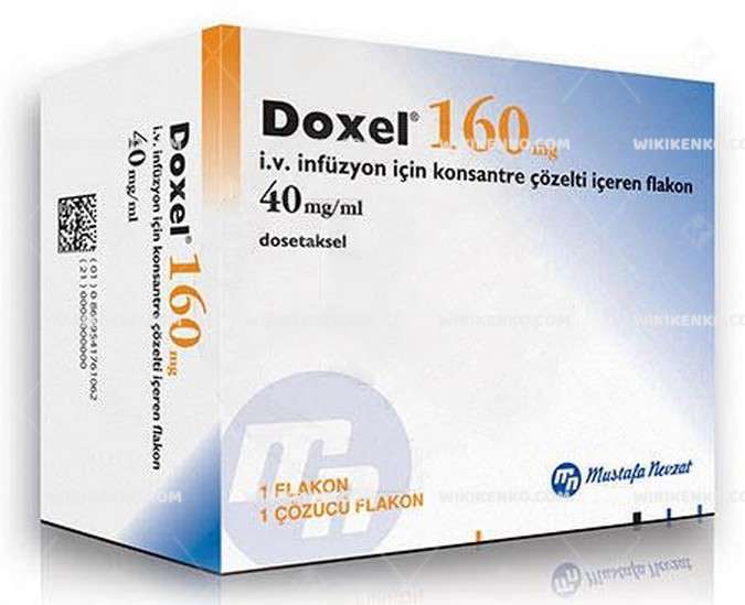 DOXEL 160 MG IV INFUZYON ICIN KONSANTRE COZELTI ICEREN FLAKON 1 DOXEL 160 MG IV INFUZYON ICIN KONSANTRE COZELTI ICEREN FLAKON 29178
