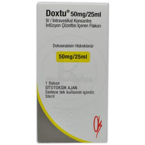 DOXTU 50 MG/25 ML IV/INTRAVESIKAL KONSANTRE INFUZYON COZELTISI ICEREN FLAKON 1 DOXTU 50 MG 25 ML IV INTRAVESIKAL KONSANTRE INFUZYON COZELTISI ICEREN FLAKON 21120