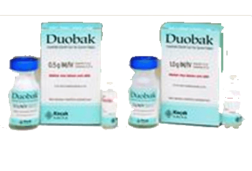 DUOBAK 2 G /1G I.M./I.V. ENJEKSIYONLUK COZELTI HAZIRLAMAK ICIN TOZ VE COZUCU (1 FLAKON) 1 DUOBAK 2 G 1G I.M. I.V. ENJEKSIYONLUK COZELTI HAZIRLAMAK ICIN TOZ VE COZUCU 1 FLAKON 29253