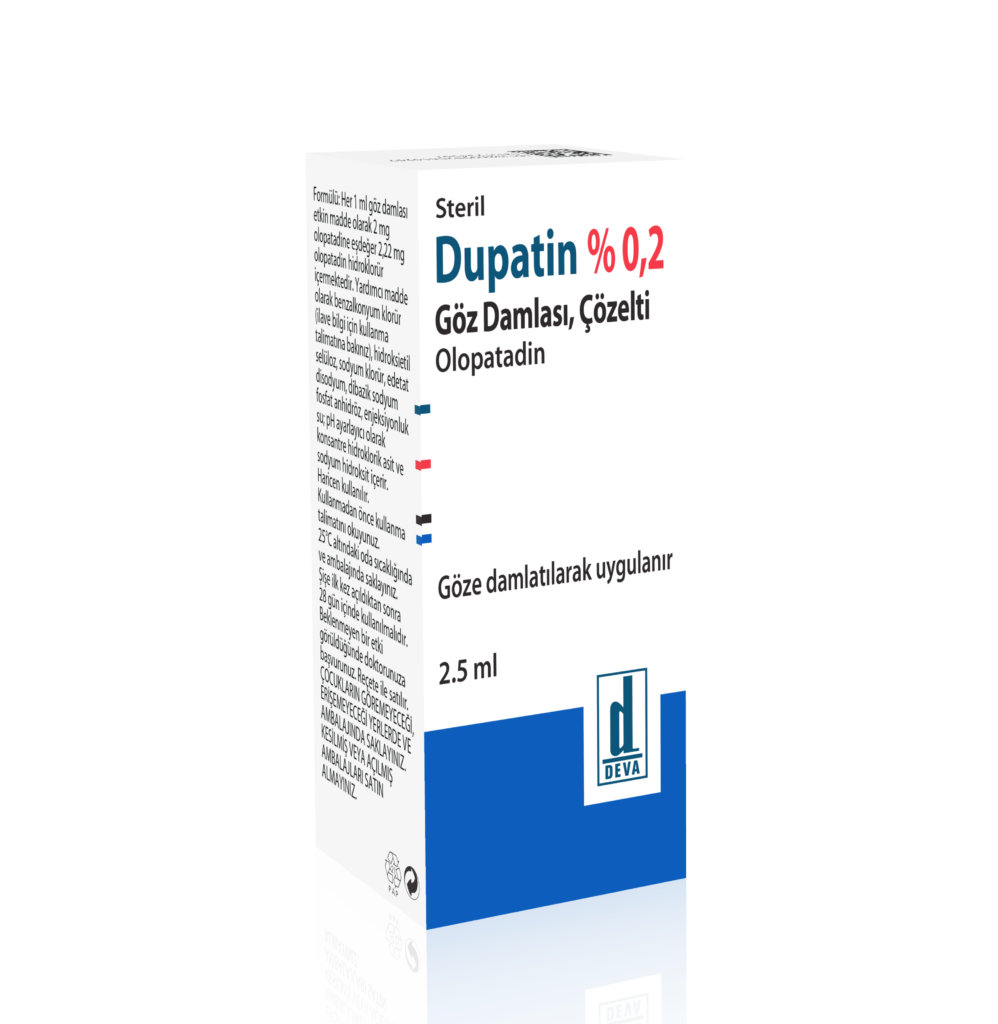 DUPATIN %0,2 STERIL OFTALMIK COZELTI (2,5 ML) 1 DUPATIN 02 STERIL OFTALMIK COZELTI 25 ML 21179
