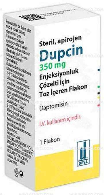 DUPCIN 350 MG ENJEKSIYONLUK COZELTI ICIN TOZ ICEREN FLAKON (1 FLAKON) 1 DUPCIN 350 MG ENJEKSIYONLUK COZELTI ICIN TOZ ICEREN FLAKON 1 FLAKON 21181