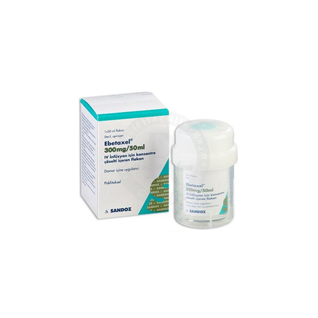 EBETAXEL 300 MG/50 ML IV INFUZYON ICIN KONSANTRE COZELTI ICEREN 1 FLAKON 1 EBETAXEL 300 MG 50 ML IV INFUZYON ICIN KONSANTRE COZELTI ICEREN 1 FLAKON 21216