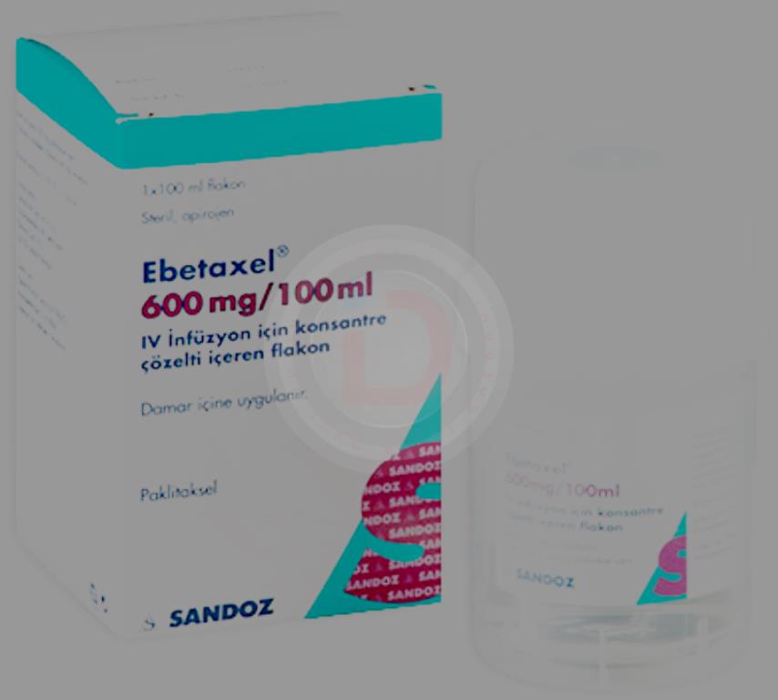 EBETAXEL 600 MG/100 ML IV INFUZYON ICIN KONSANTRE COZELTI ICEREN 1 FLAKON 1 EBETAXEL 600 MG 100 ML IV INFUZYON ICIN KONSANTRE COZELTI ICEREN 1 FLAKON 29311
