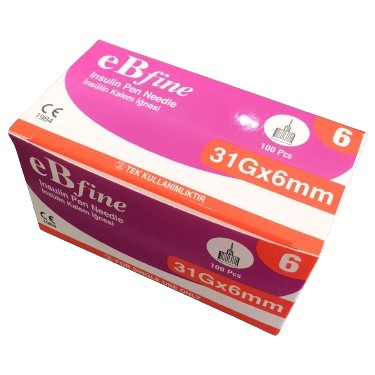EBFINE INSULIN KALEM UCU (S) 30G (8MM) 1 EBFINE INSULIN KALEM UCU S 30G 8MM 21220