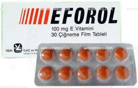 EFOROL 100 MG 30 CIGNEME TABLET 1 EFOROL 100 MG 30 CIGNEME TABLET 29363