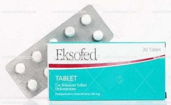 EKSOFED 60 MG 30 TABLET 1 EKSOFED 60 MG 30 TABLET 29379