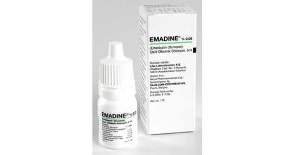 EMADINE % 0,05 5 ML OFTALMIK SOLUSYON 1 EMADINE 005 5 ML OFTALMIK SOLUSYON 21308