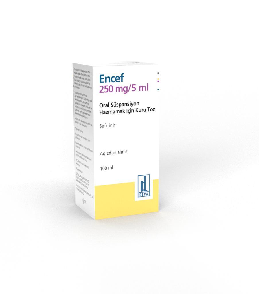 ENCEF 250 MG/5ML 100 ML ORAL SUSPANSIYON ICIN KURU TOZ 1 ENCEF 250 MG 5ML 100 ML ORAL SUSPANSIYON ICIN KURU TOZ 21337