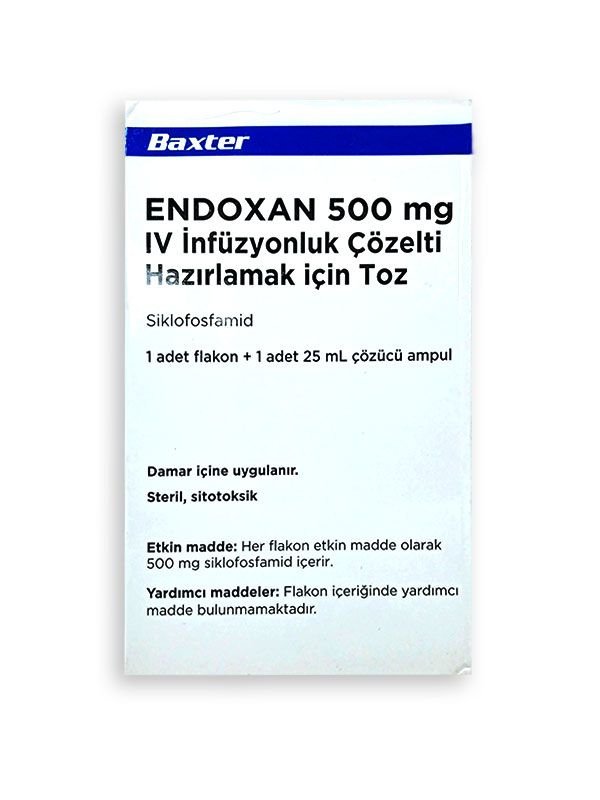ENDOXAN 500 MG IV INFUZYONLUK COZELTI HAZIRLAMAK ICIN TOZ 21345