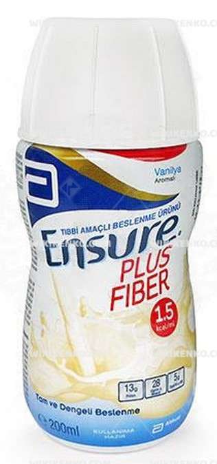 ENSURE PLUS FIBER VANILYA AROMALI 200 ML 1 ENSURE PLUS FIBER VANILYA AROMALI 200 ML 21378