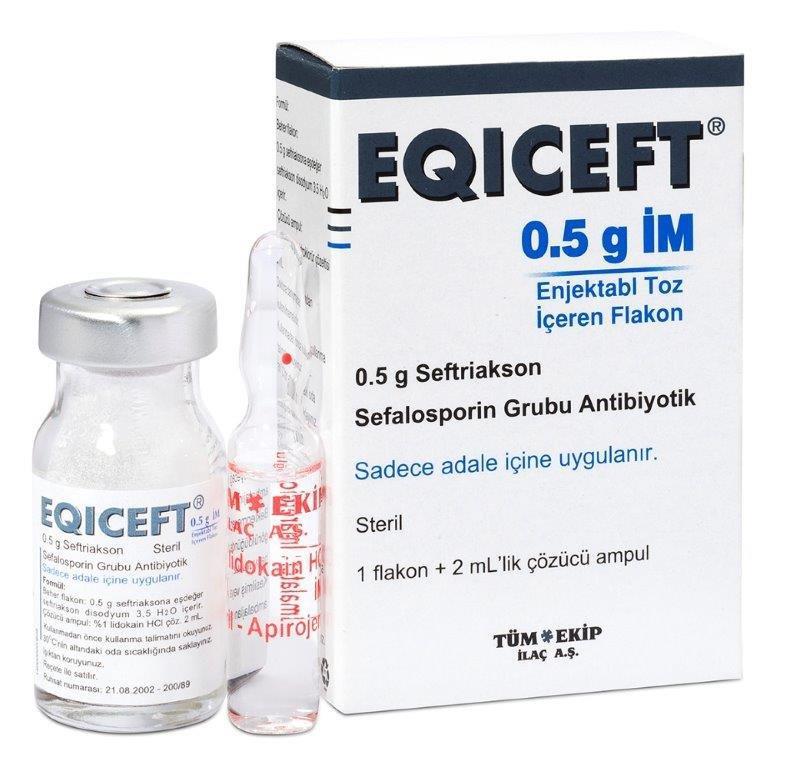 EQICEFT- IM 500 MG 1 FLAKON 1 EQICEFT IM 500 MG 1 FLAKON 21421