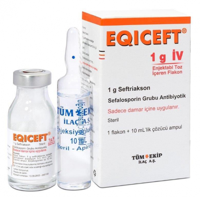 EQICEFT- IV 1000 MG 1 FLAKON 1 EQICEFT IV 1000 MG 1 FLAKON 21422