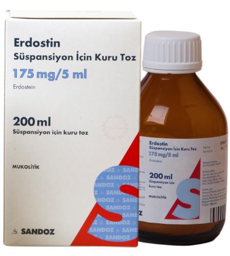 ERDOSTIN 175 MG /5 ML SUSPANSIYON ICIN KURU TOZ, 100 ML 1 ERDOSTIN 175 MG 5 ML SUSPANSIYON ICIN KURU TOZ 100 ML 21436