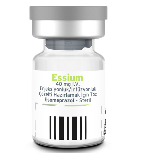 ESSIUM 40MG IV ENJEKSIYONLUK INFUZYONLUK COZELTI HAZIRLAMAK ICIN TOZ 1 FLAKON 21474