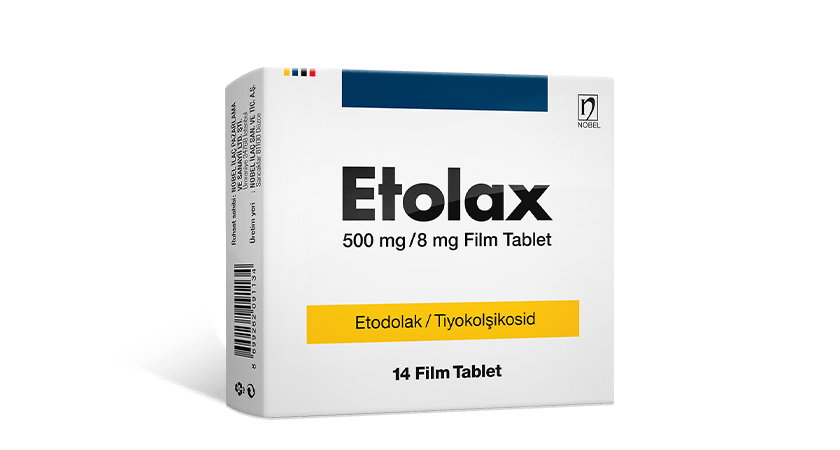 ETOLAX 500 MG/8 MG 14 FILM TABLET 1 ETOLAX 500 MG 8 MG 14 FILM TABLET 29675