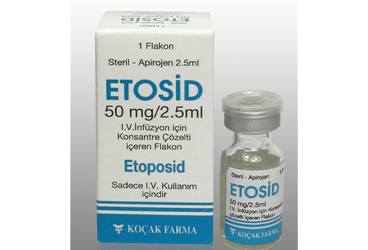 ETOSID 50 MG/2,5 ML IV INF. ICIN KON. SOLUSYON ICEREN 1 FLAKON 1 ETOSID 50 MG 25 ML IV INF. ICIN KON. SOLUSYON ICEREN 1 FLAKON 21489