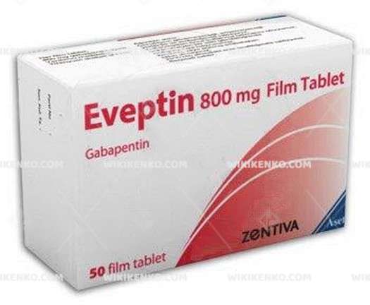 EVEPTIN 800 MG 50 FILM TABLET 1 EVEPTIN 800 MG 50 FILM TABLET 29702