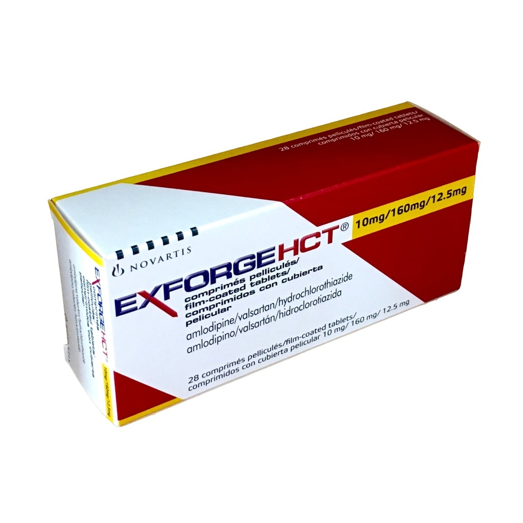 EXFORGE HCT 10/160/12,5 MG 28 FILM TABLET 1 EXFORGE HCT 10 160 125 MG 28 FILM TABLET 29730