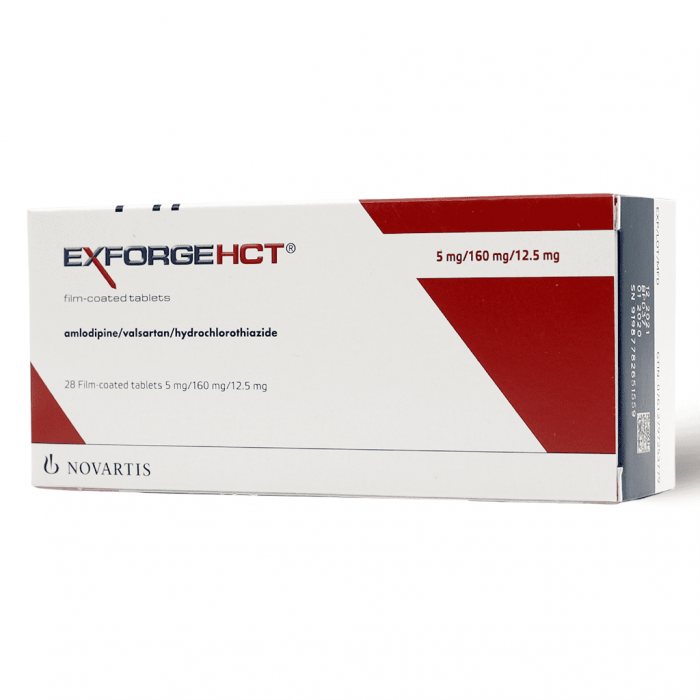EXFORGE HCT 5/160/12,5 MG 28 FILM TABLET 1 EXFORGE HCT 5 160 125 MG 28 FILM TABLET 29733