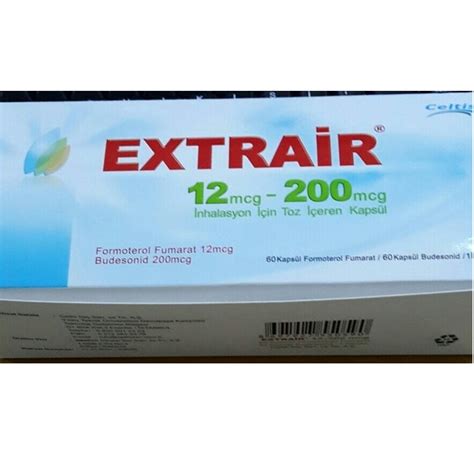 EXTRAIR 12 MCG-200 MCG INHALASYON ICIN TOZ ICEREN 60+60 KAPSUL 1 EXTRAIR 12 MCG 200 MCG INHALASYON ICIN TOZ ICEREN 6060 KAPSUL 21571