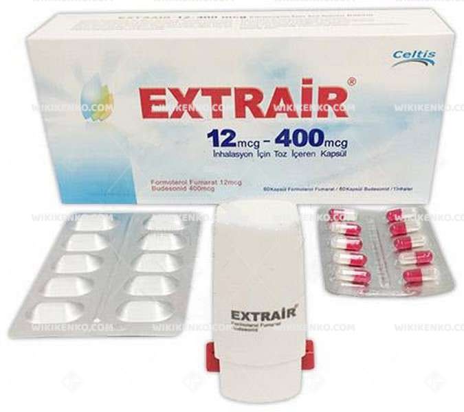 EXTRAIR 12 MCG-400 MCG INHALASYON ICIN TOZ ICEREN 60+60 KAPSUL 1 EXTRAIR 12 MCG 400 MCG INHALASYON ICIN TOZ ICEREN 6060 KAPSUL 21572