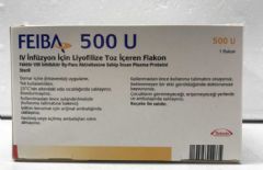 FEIBA 500 U IV INFUZYON ICIN LIYOFILIZE TOZ ICEREN FLAKON 1 FEIBA 500 U IV INFUZYON ICIN LIYOFILIZE TOZ ICEREN FLAKON 29818