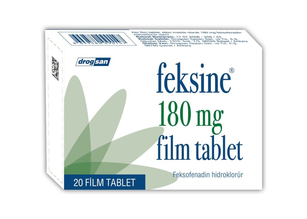 FEKSINE 180 MG 10 FILM TABLET 1 FEKSINE 180 MG 10 FILM TABLET 29821