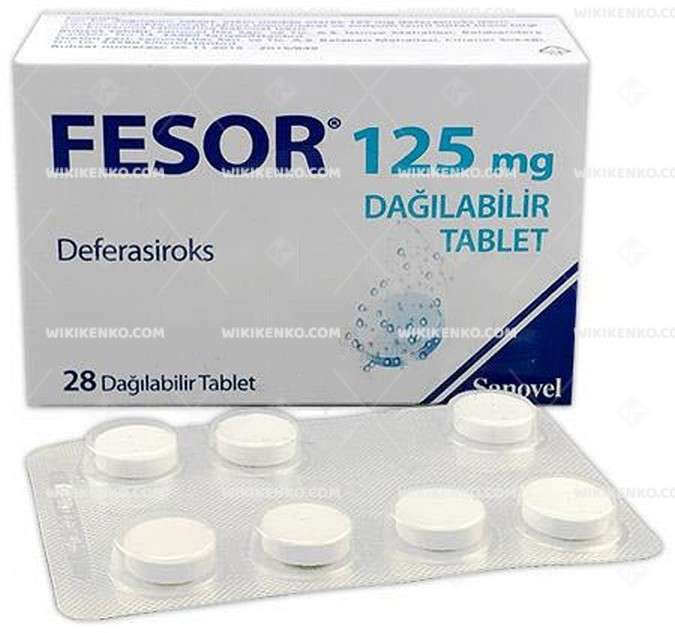 FESOR 125 MG DAGILABILIR TABLET (28 TABLET) 1 FESOR 125 MG DAGILABILIR TABLET 28 TABLET 29869