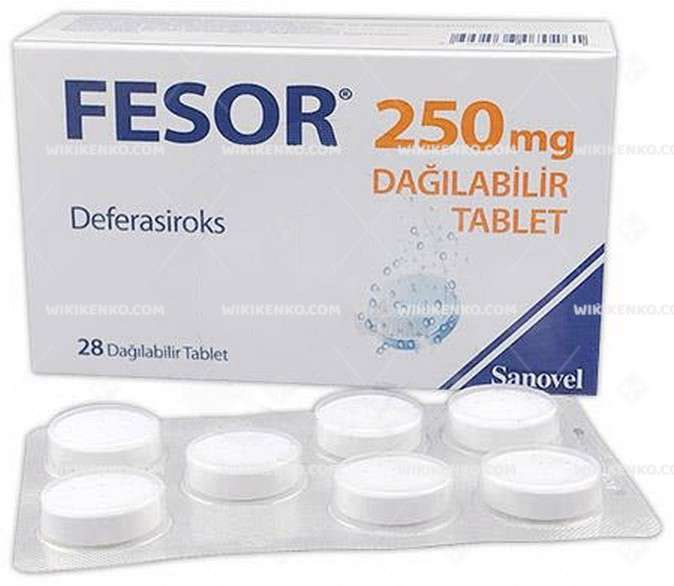 FESOR 250 MG DAGILABILIR TABLET (28 TABLET) 1 FESOR 250 MG DAGILABILIR TABLET 28 TABLET 21660