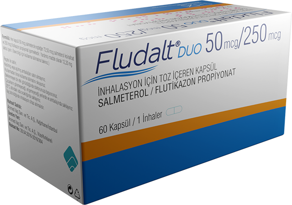 FLUDALT DUO 50 MCG/250 MCG INHALASYON ICIN TOZ ICEREN KAPSUL (60 KAPSUL) 1 FLUDALT DUO 50 MCG 250 MCG INHALASYON ICIN TOZ ICEREN KAPSUL 60 KAPSUL 21745