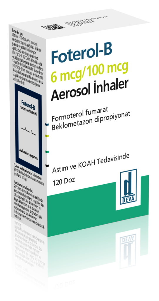 FOTEROL-B 6MCG/100 MCG AEROSOL INHALER 120 DOZ 1 FOTEROL B 6MCG 100 MCG AEROSOL INHALER 120 DOZ 21846