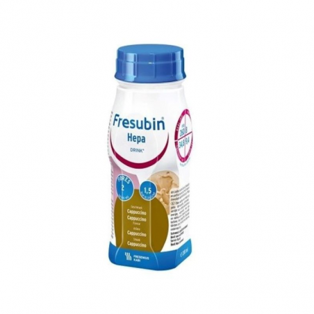 FRESUBIN HEPA DRINK CAPPUCCINO AROMALI 4X200 ML 1 FRESUBIN HEPA DRINK CAPPUCCINO AROMALI 4X200 ML 30118