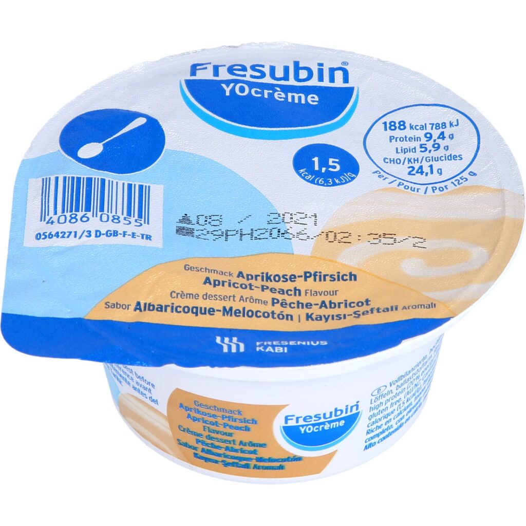 FRESUBIN YOCREME KAYISI-SEFTALI AROMALI (4X125 G) 1 FRESUBIN YOCREME KAYISI SEFTALI AROMALI 4X125 G 30131