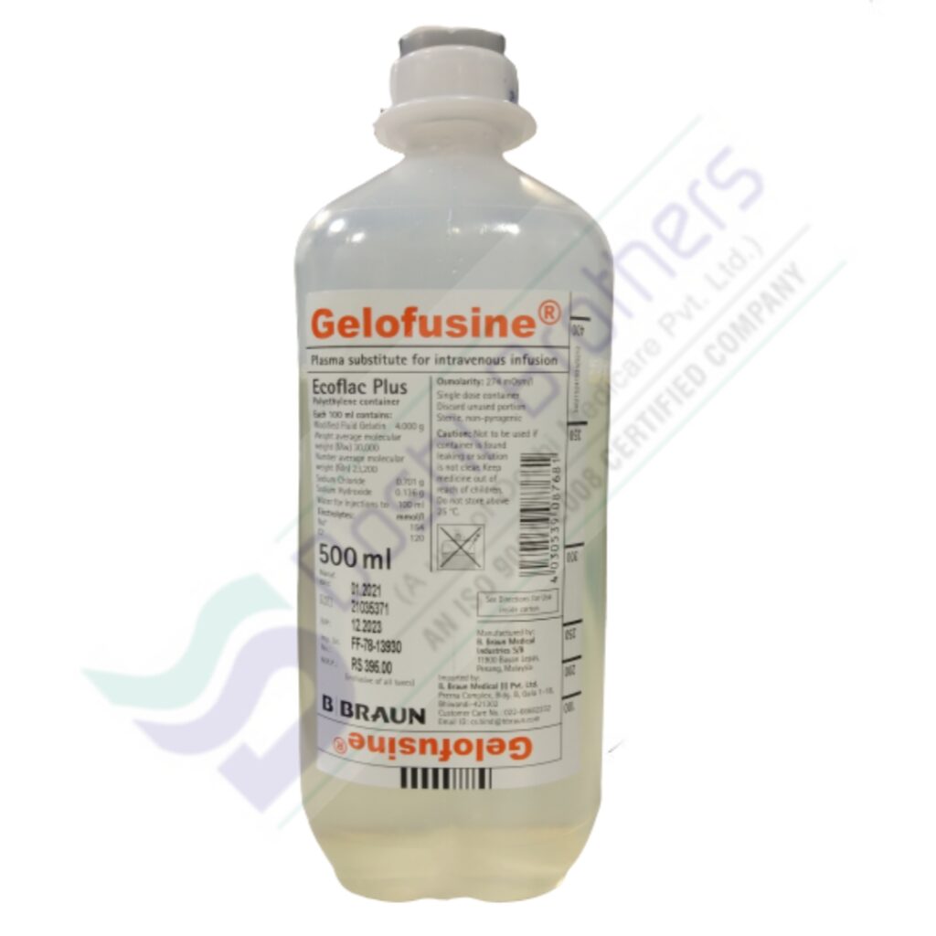 GELOFUSINE 0,04 GR 500 ML SOLUSYON 1 GELOFUSINE 004 GR 500 ML SOLUSYON 30239