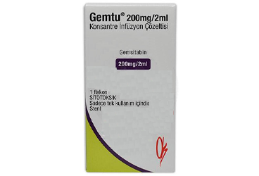 GEMTU 200 MG/2 ML KONSANTRE INFUZYON COZELTESI (1 FLAKON) 1 GEMTU 200 MG 2 ML KONSANTRE INFUZYON COZELTESI 1 FLAKON 21955