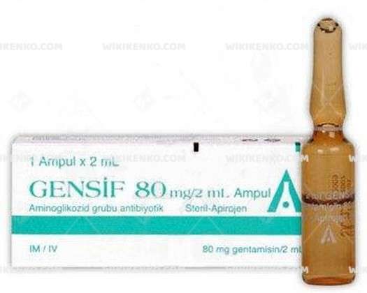 GENSIF 80 MG/2 ML AMPUL 1 GENSIF 80 MG 2 ML AMPUL 30274