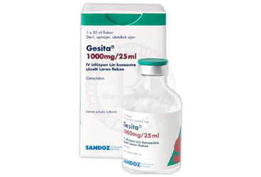 GESITA 1000 MG/25 ML IV INF.SOL. ICIN KONSANTRE COZELTI ICEREN FLAKON 1 GESITA 1000 MG 25 ML IV INF.SOL . ICIN KONSANTRE COZELTI ICEREN FLAKON 18965