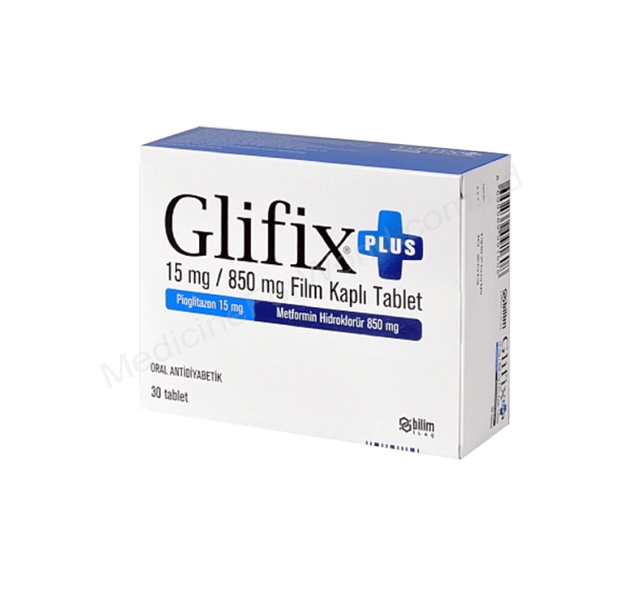 GLIFIX PLUS 15/850 MG 30 FILM KAPLI TABLET 1 GLIFIX PLUS 15 850 MG 30 FILM KAPLI TABLET 22013
