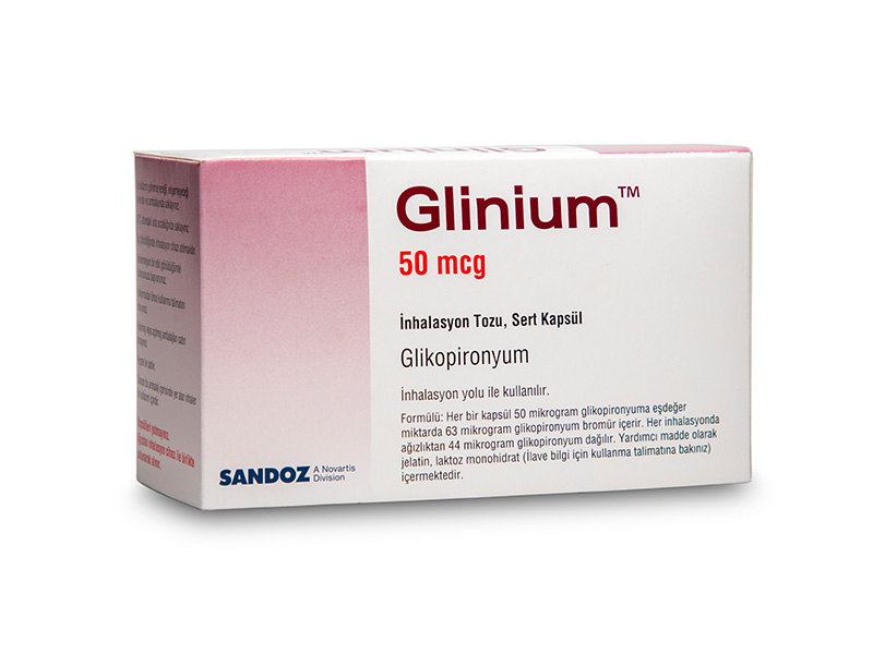 GLINIUM 50 MCG INHALASYON TOZU, SERT KAPSUL (30 ADET) 1 GLINIUM 50 MCG INHALASYON TOZU SERT KAPSUL 30 ADET 22021