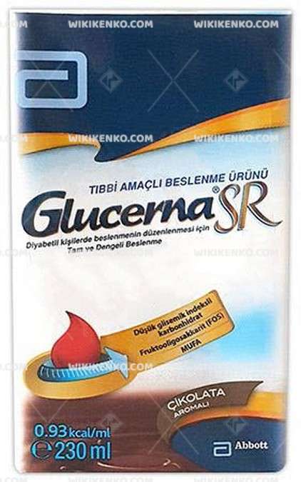 GLUCERNA SR CIKOLATA AROMALI 230 ML 1 GLUCERNA SR CIKOLATA AROMALI 230 ML 22035