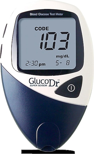 GLUCODR SUPERSENSOR KAN ŞEKERİ ÖLÇÜM CİHAZI 1 GLUCODR SUPERSENSOR KAN SEKERI OLCUM CIHAZI 30370