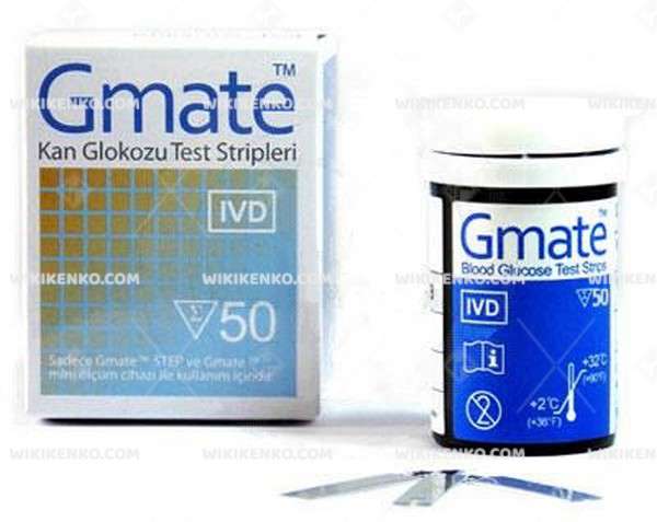 GMATE KAN GLUKOZU TEST STRIPLERI 1 GMATE KAN GLUKOZU TEST STRIPLERI 22061