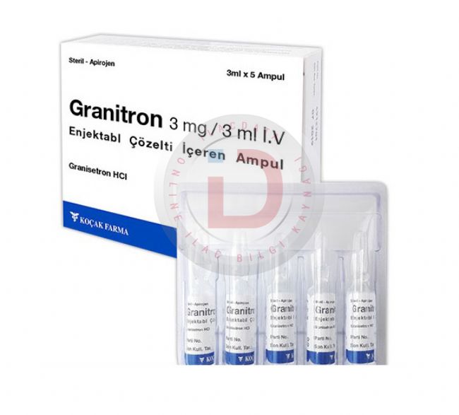 GRANITRON 3 MG/ 3 ML IV ENJEKSIYONLUK COZELTI ICEREN AMPUL (5 AMPUL) 1 GRANITRON 3 MG 3 ML IV ENJEKSIYONLUK COZELTI ICEREN AMPUL 5 AMPUL 22080