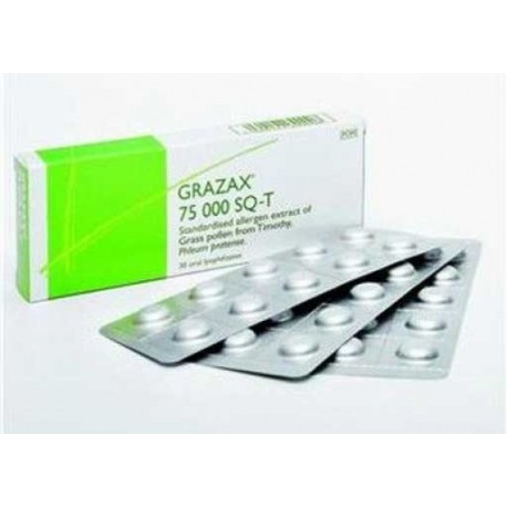 GRAZAX 75 SQ-T ORAL LIYOFILIZAT 100 TABLET 1 GRAZAX 75 SQ T ORAL LIYOFILIZAT 100 TABLET 30431
