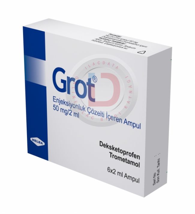 GROT 50 MG/2 ML I.M./I.V. ENJEKSIYONLUK COZELTI ICEREN 6 AMPUL 1 GROT 50 MG 2 ML I.M. I.V. ENJEKSIYONLUK COZELTI ICEREN 6 AMPUL 22094