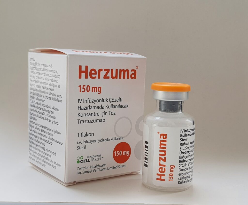 HERZUMA 150 MG I.V. INFUZYONLUK COZELTI HAZIRLAMADA KULLANILACAK KONSANTRE ICIN TOZ (1 FLAKON) 1 HERZUMA 150 MG I.V. INFUZYONLUK COZELTI HAZIRLAMADA KULLANILACAK KONSANTRE ICIN TOZ 1 FLAKON 22170