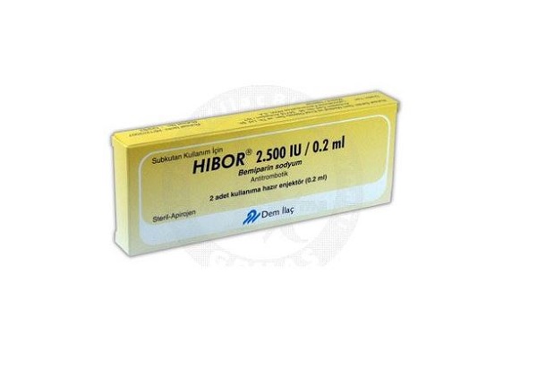 HIBOR 2500 IU/0,2 ML KULLANIMA HAZIR 10 ENJEKTOR 1 HIBOR 2500 IU 02 ML KULLANIMA HAZIR 10 ENJEKTOR 30546