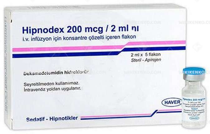 HIPNODEX 200 MCG/ 2 ML IV INFUZYON ICIN KONSANTRE COZELTI ICEREN FLAKON (5 FLAKON) 1 HIPNODEX 200 MCG 2 ML IV INFUZYON ICIN KONSANTRE COZELTI ICEREN FLAKON 5 FLAKON 30561