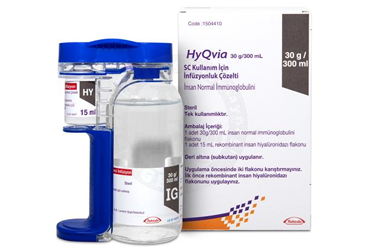 HYQVIA 30 G / 300 ML SC KULLANIM ICIN INFUZYONLUK COZELTI ICEREN FLAKON (2 FLAKON) 1 HYQVIA 30 G 300 ML SC KULLANIM ICIN INFUZYONLUK COZELTI ICEREN FLAKON 2 FLAKON 30610