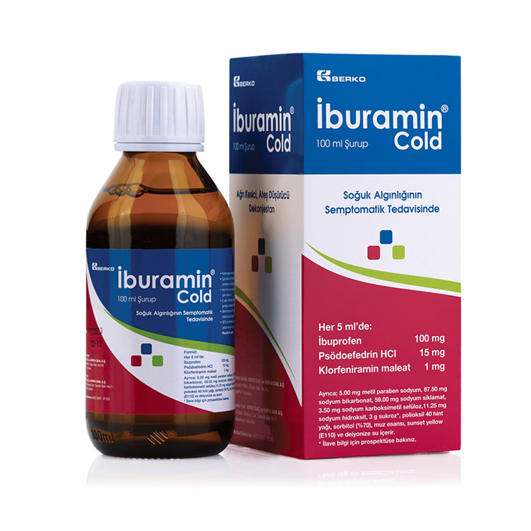 IBUCOLD 100 MG + 15 MG + 1 MG/5 ML SURUP 1 IBUCOLD 100 MG 15 MG 1 MG 5 ML SURUP 22260